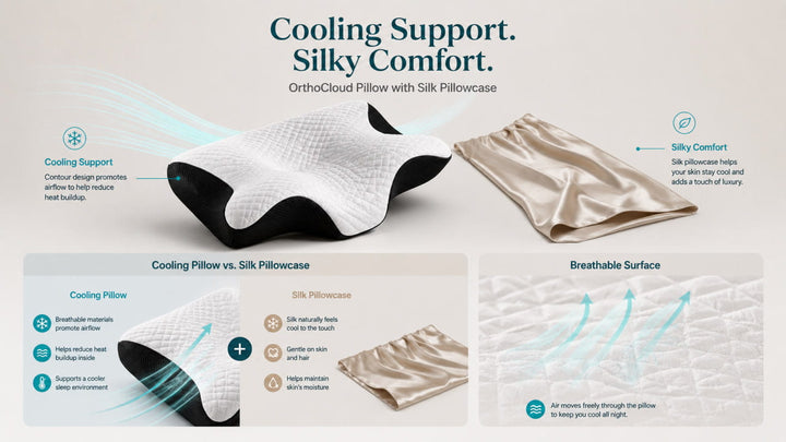 Cooling Pillow vs Silk Pillowcase: Which Helps More?