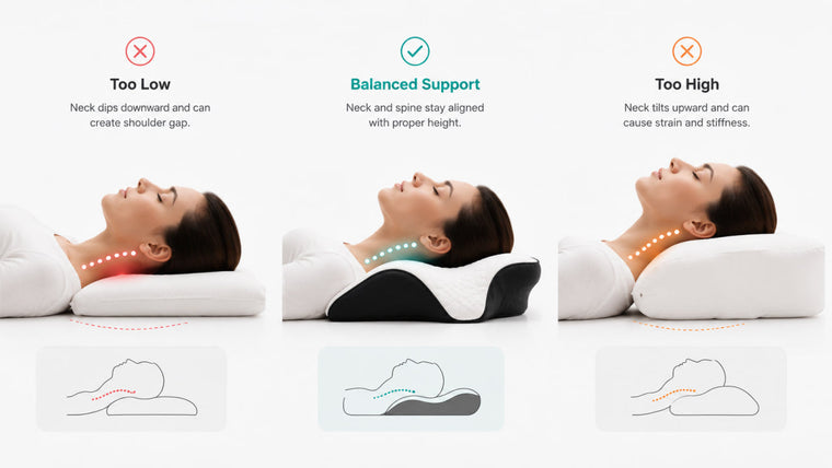How Pillow Height Affects Neck Alignment