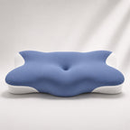 Front view of the Oasisleep Solace Pillow showing the ergonomic neck support contour